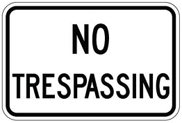 No Trespassing - 18x12-, 24x18-, 30x24- or 36x30-inch